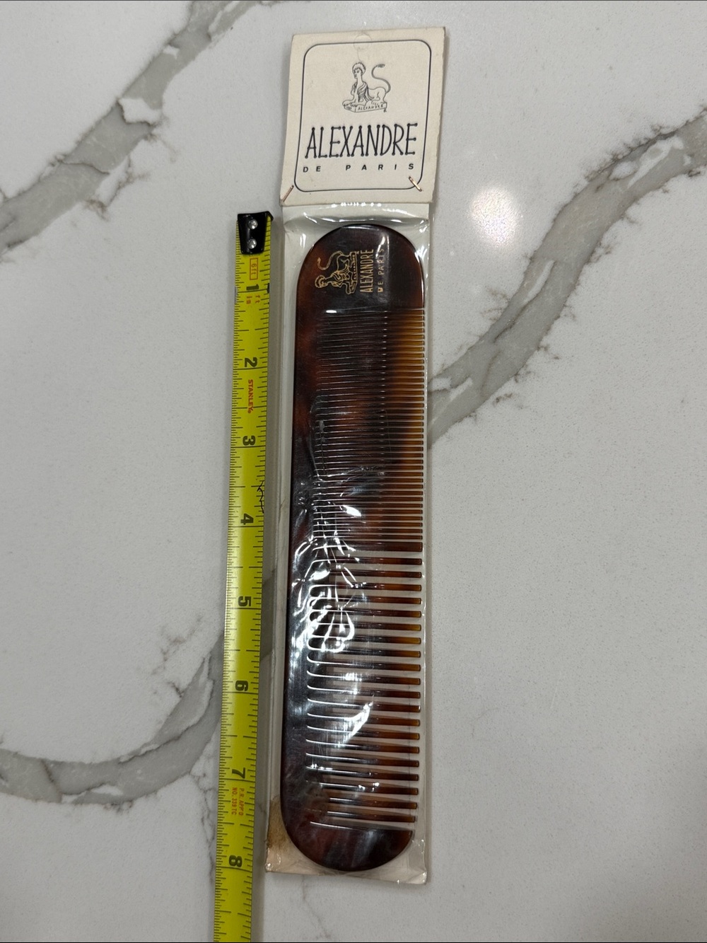 Alexandre De Paris Tortoiseshell Comb – Classic Brown Comb